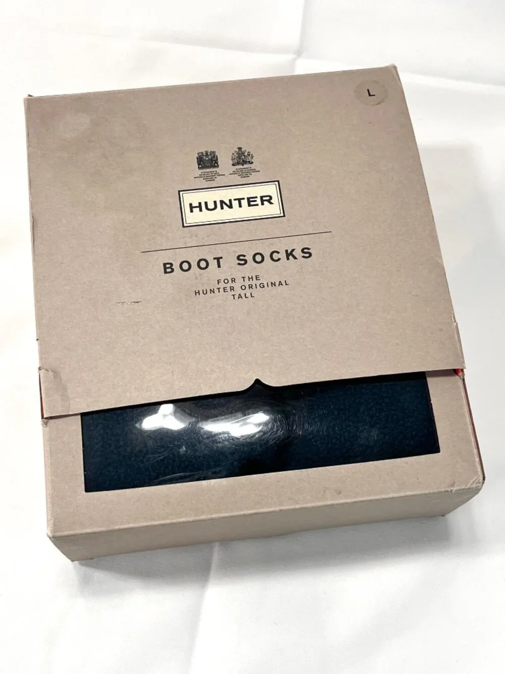 HUNTER ORIGINAL Boot Sock [Tall Large] Ocean Blue Socks